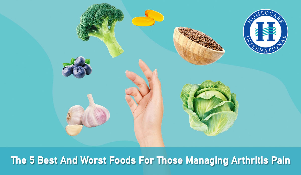 Read more about the article The 5 Best and Worst Foods for Those Managing Arthritis Pain