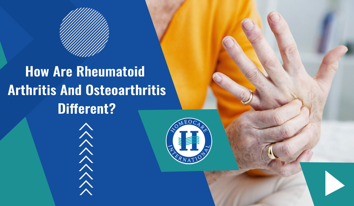 Difference between Rheumatoid Arthritis and Osteoarthritis